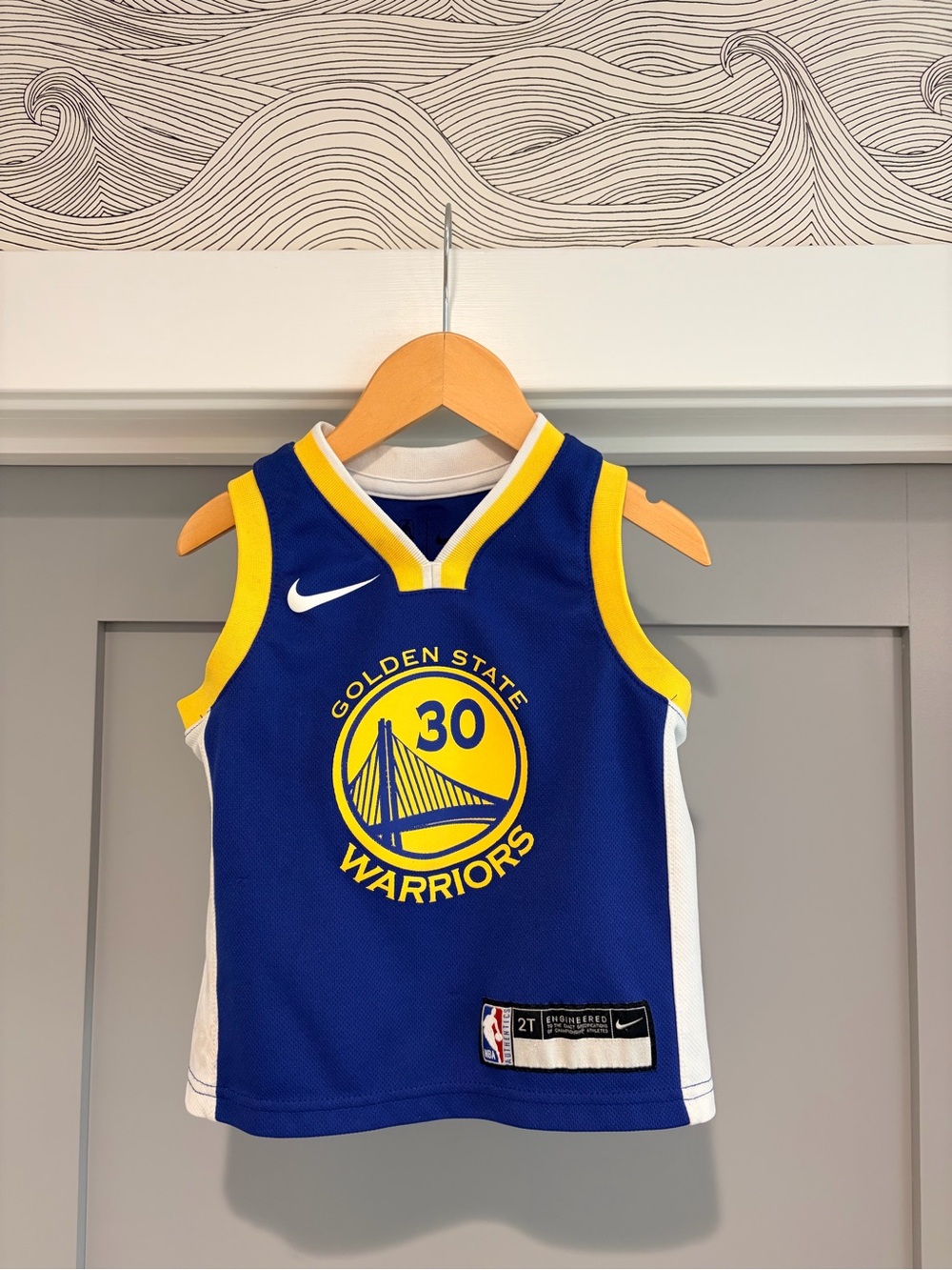Nike Stephen Curry Warriors Toddler Jersey 2T GSW Steph Curry #30